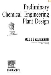 Preliminary Chemical Engineering Plant Design - William ... - Ventech!