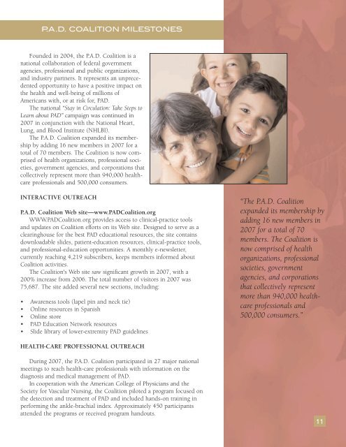 2007 Annual Report PDF - Vascular Disease Foundation