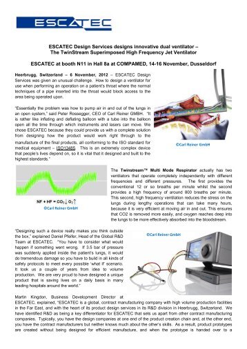 ESCATEC Design Services designs innovative dual ventilator – The ...