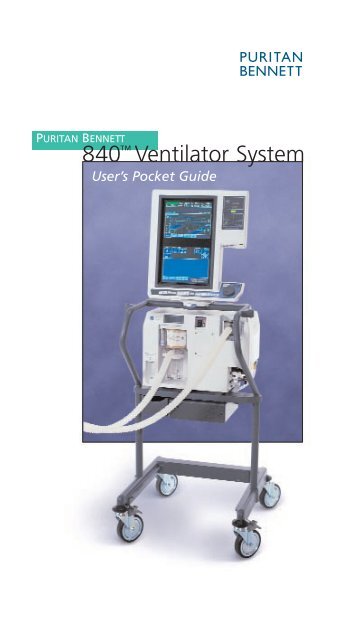 Puritan Bennett 840 Ventilator Pocket Guide