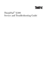 ThinkPad X300 Service and Troubleshooting Guide