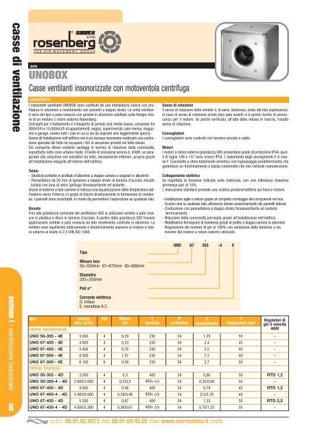 casse di ventilazione - Cierre Clima