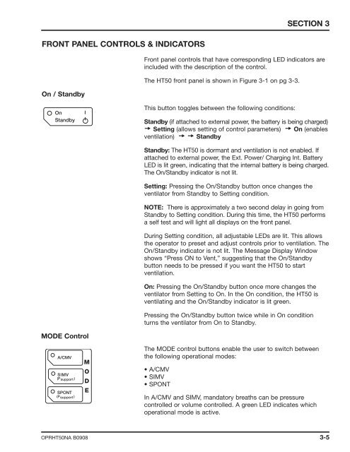 Newport HT50 Operator's Manual