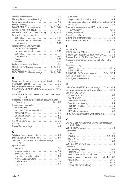 Puritan Bennett 560 Ventilator User's Manual - Covidien