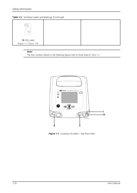 Puritan Bennett 560 Ventilator User's Manual - Covidien