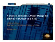 Variation and Error-Aware Design for Billions of ... - ASP-DAC 2013