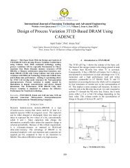 Design of Process Variation 3T1D-Based DRAM Using ... - IJETAE