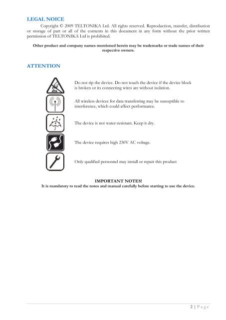 TELTONIKA EDGE camera (MVC100) User's Manual 1.10