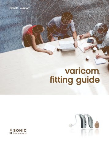 Varicom Fitting Guide - Sonic Innovations
