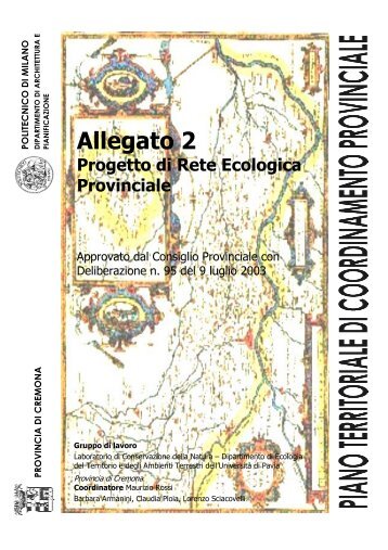 progetto di rete ecologica provinciale-cremona - terzo ponte