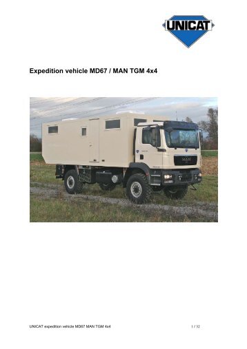 Expedition vehicle MD67 / MAN TGM 4x4