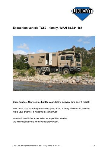 Expedition vehicle TC59 – family / MAN 18.324 4x4