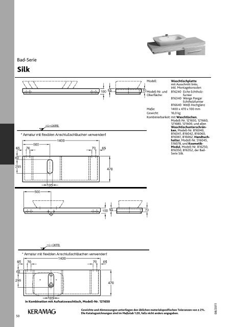 Silk - anspruchsvoll, komfortabel, elegant. - Keramag AG