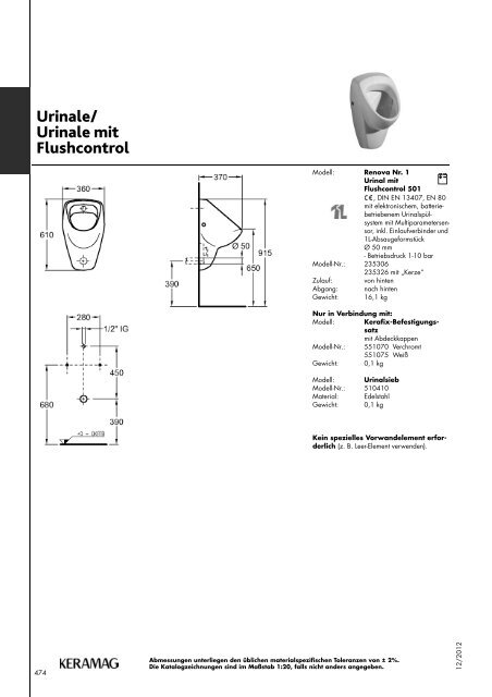 Urinale - Stand