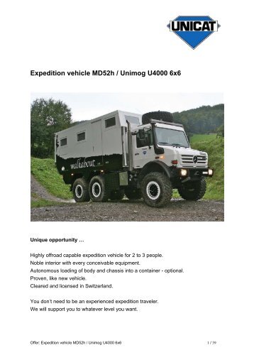 GFZ MD52h Unimog U4000 6x6 e