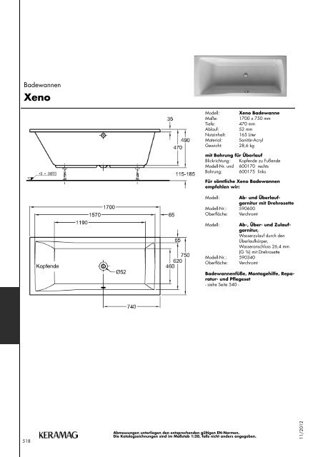 Badewannen - Stand: 11.2012