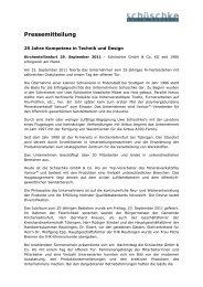 Rückblick Firmenjubiläum - Schüschke GmbH & Co. KG