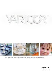 Varicor ® – Der flexible Mineralwerkstoff für Kindereinrichtungen