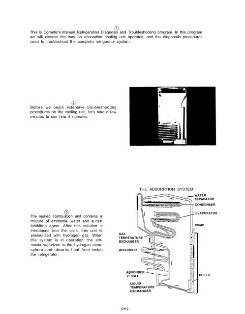 Dometic Manual Refrigerator Diagnostic Service Manual - WebRing