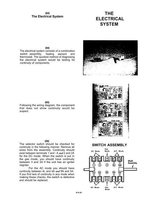 Dometic Manual Refrigerator Diagnostic Service Manual - WebRing