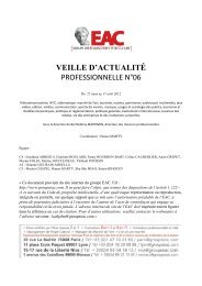 Focus thématique - Groupe EAC