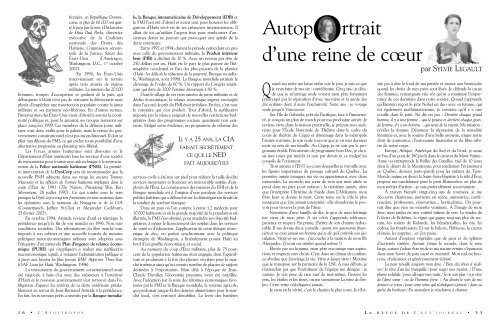 Jean-Claude Germain Rémy Tremblay Bruno Roy ... - L'Aut'Journal