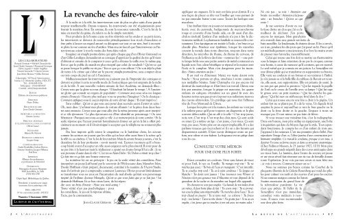 Jean-Claude Germain Rémy Tremblay Bruno Roy ... - L'Aut'Journal