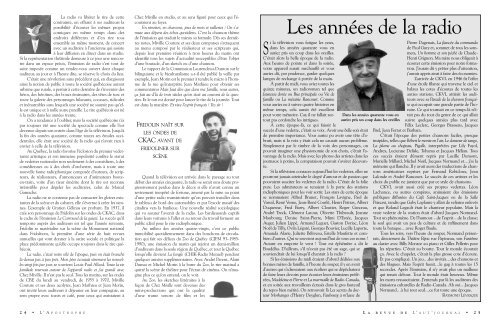 Jean-Claude Germain Rémy Tremblay Bruno Roy ... - L'Aut'Journal