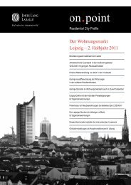 Jones Lang LaSalle Residential City Profile Wohnungsmarkt Leipzig