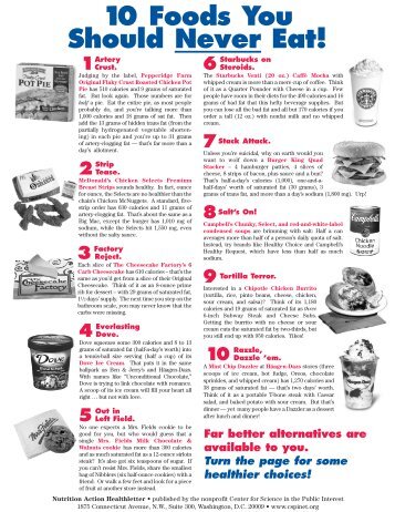 10 Foods You Should Never Eat! - Ten Super Foods For Better Health!
