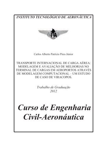 Curso de Engenharia Civil-Aeronáutica - Divisão de Engenharia ...