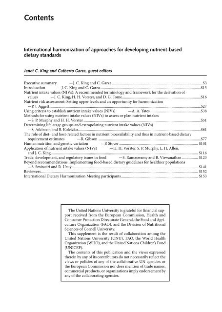 Implementing food-based dietary guidelines for - United Nations ...