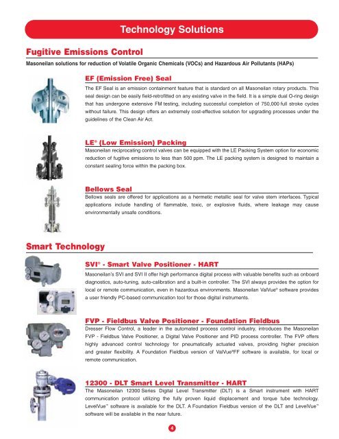 Masoneilan Products Control Valves - Rotary - OSA Valve Services