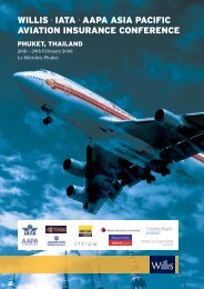 willis ∙ iata ∙ aapa asia pacific aviation insurance conference