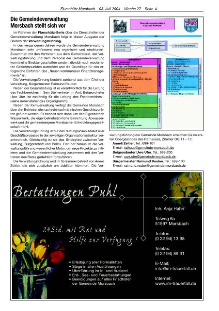 73. Ausgabe vom 03.07.2004 - Gemeinde Morsbach