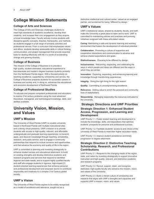 PDF Version - Catalog - University of West Florida