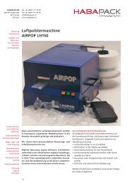 Luftpolstermaschine AIRPOP LH150 - HabaPack AG