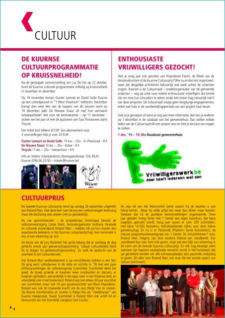 INFO Kuurne november - december