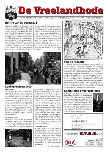 nr. 14 (mei 2009) - De Vreelandbode