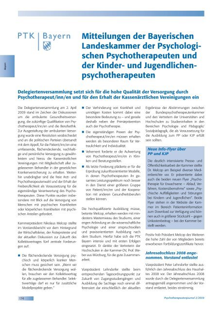 Psychotherapeutenjournal 2/2009