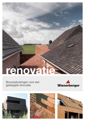 Bouwoplossingen voor een geslaagde renovatie. - Renovatie 2020