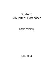 Guide to STN Patent Databases - Paton - TU Ilmenau