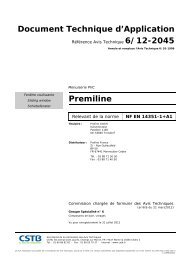 Document Technique d'Application Premiline - Druet
