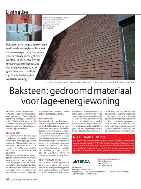 Baksteen: gedroomd materiaal voor lage-energiewoning - HLN.be