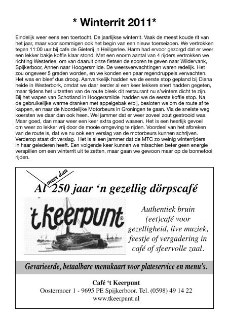 00 toerbrief 2011.indd - MTC Veendam