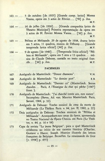 peleas e melisanda - Fundação Biblioteca Nacional