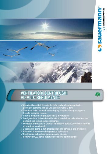 Ventilatori centrifughi ad alto rendimento - Deserti