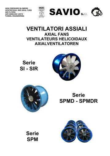 Catalogo ventilatori assiali - Savio