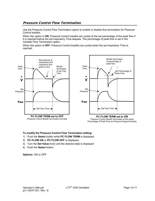 LTV 1200 Operator's Manual - CareFusion Emergency Preparedness