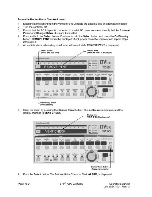 LTV 1200 Operator's Manual - CareFusion Emergency Preparedness